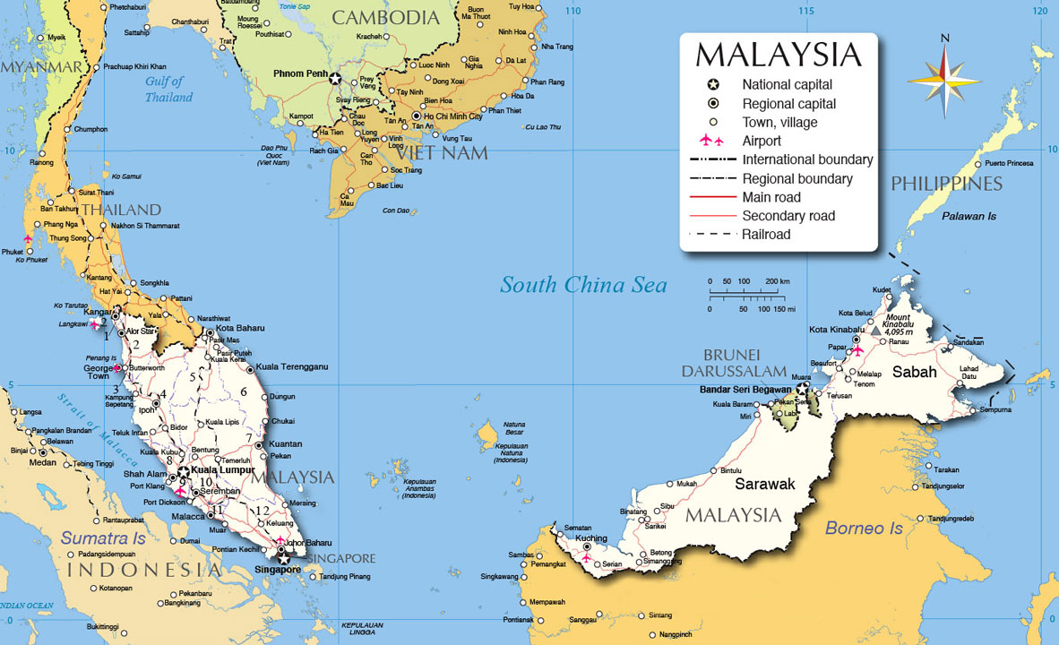Malaysia-Map